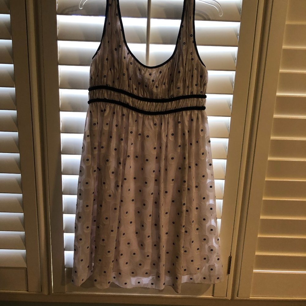 Silk cream dress with embroidery